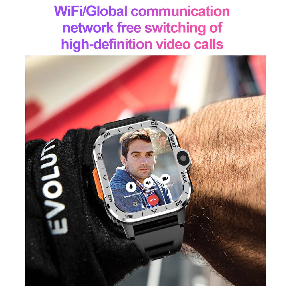 Valdus PGD Android Smart Watch for Men – 4G SIM GPS Smartwatch with Dual HD Cameras, 16GB/64GB Storage, NFC, WiFi & Fast Internet Access