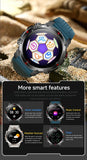 2025 Outdoor Military Smart Watch – Built-in GPS, Compass, Altimeter, Barometer, 3ATM Waterproof Rugged AMOLED Smartwatch with Bluetooth Call