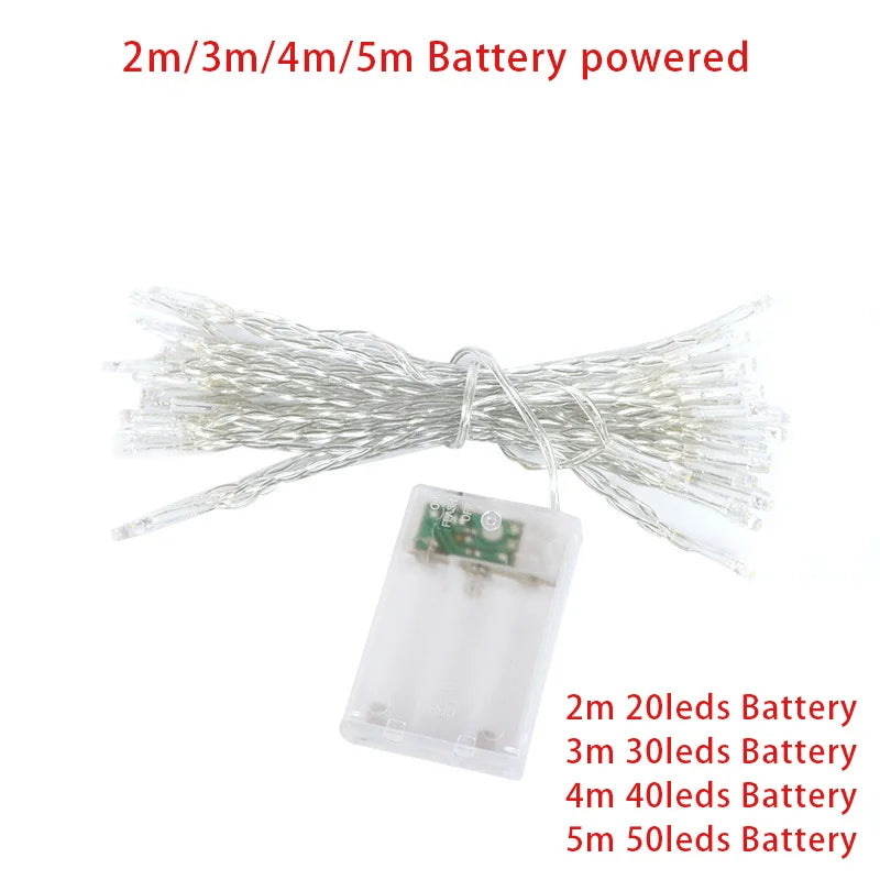 LED Garland String Lights 10M–100M – Waterproof Fairy Lights for Christmas Tree, Wedding, Party, Home & Outdoor Decoration (220V EU Plug)