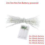 LED Garland String Lights 10M–100M – Waterproof Fairy Lights for Christmas Tree, Wedding, Party, Home & Outdoor Decoration (220V EU Plug)