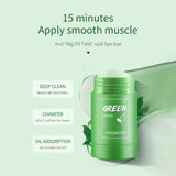 Green Tea Cleansing Stick Mask Face Clean Mask Shrink Pores Smoothing Skincare Moisturizing Deep Cleansing Mask Skin Care