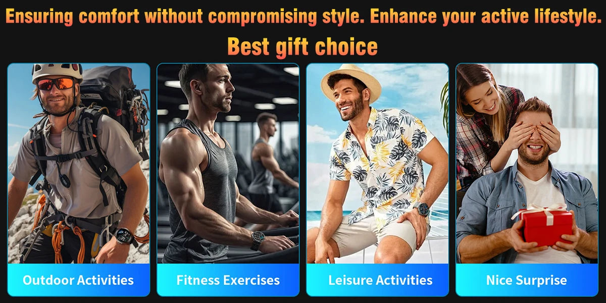 2025 GUHUAVMI GT5 Pro Smart Watch for Men – 1.52” HD AMOLED Display, GPS Motion Tracking, Heart Rate Monitor, Bluetooth Call, IP68 Waterproof Fitness Smartwatch