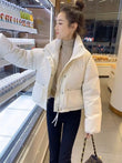 Women’s Lightweight Puffer Jacket – Spring & Autumn Short Bread Coat Down Cotton Parka Outerwear