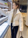 Women’s Lightweight Puffer Jacket – Spring & Autumn Short Bread Coat Down Cotton Parka Outerwear