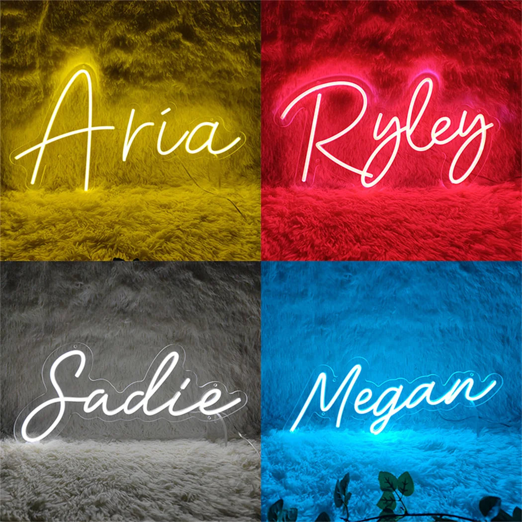 Custom Neon Sign Led Name Light for Kids Name Custom Signs Teenage Gift Led Neon Sign for Wall Decor Bedroom Decor Personalized