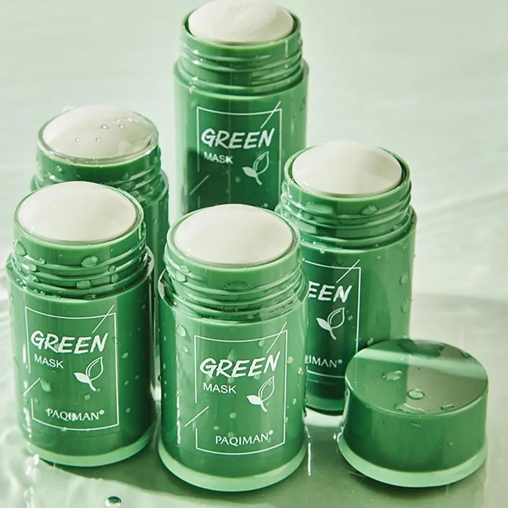 Green Tea Cleansing Stick Mask Face Clean Mask Shrink Pores Smoothing Skincare Moisturizing Deep Cleansing Mask Skin Care