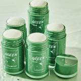 Green Tea Cleansing Stick Mask Face Clean Mask Shrink Pores Smoothing Skincare Moisturizing Deep Cleansing Mask Skin Care