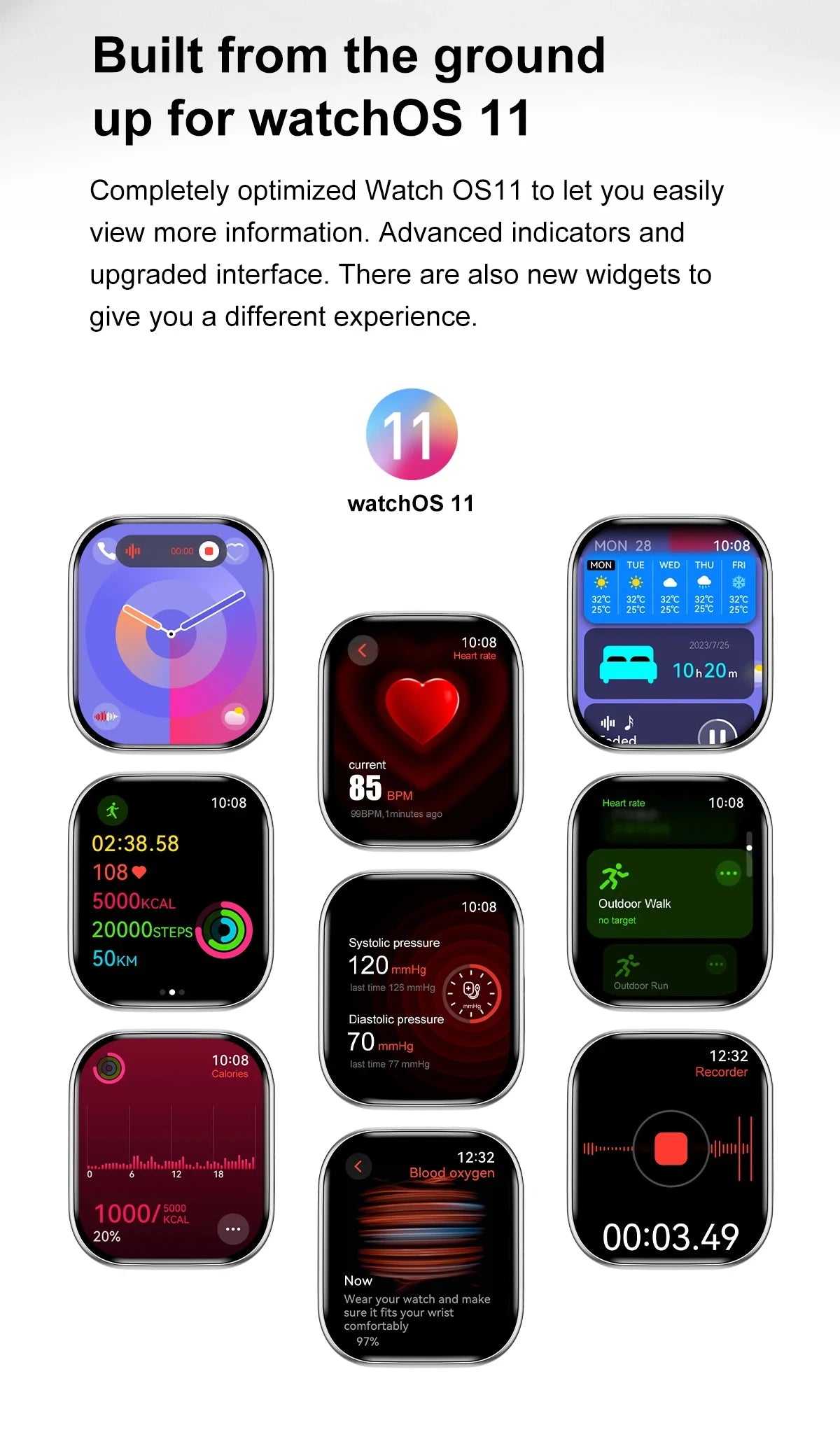 2025 Series 10 GPS Smart Watch – Bluetooth Call, Music & Video Playback, NFC, Waterproof Fitness Smartwatch Compatible with Android & iOS (Apple Watch 10 Style)