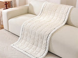 Thicken Plush Sofa Cover Winter Warm Non-slip Straight Couch Cushion Protector Cream Style Couch Slipcovers for Living Room