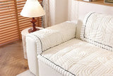Thicken Plush Sofa Cover Winter Warm Non-slip Straight Couch Cushion Protector Cream Style Couch Slipcovers for Living Room