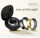 2025 Bluetooth Smart Ring – Heart Rate, Blood Oxygen & Sleep Monitor, Camera Control, 5ATM Waterproof Fitness Smart Ring for Men & Women