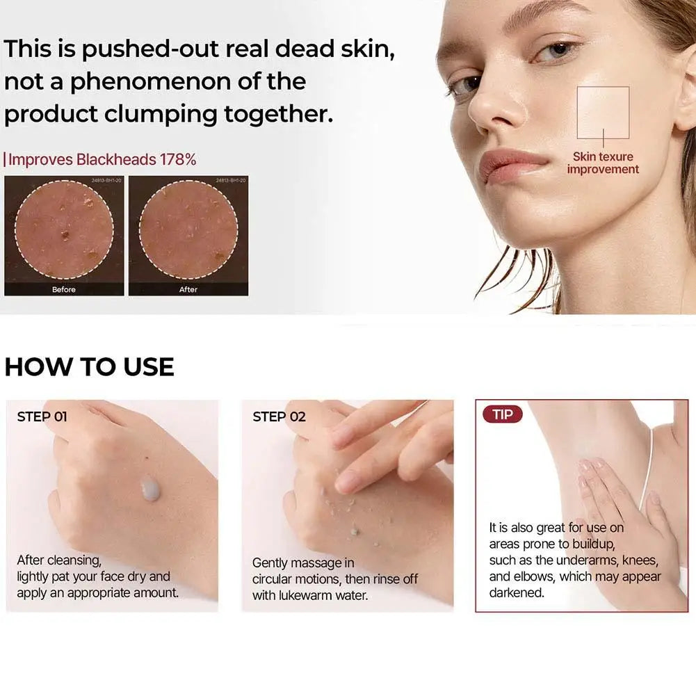 Dr. Melaxin Rice Exfoliating Serum Facial Moisturizing Soften Serum Blackhead Removal Hydrating Pore Shrinking Korean Skin Care