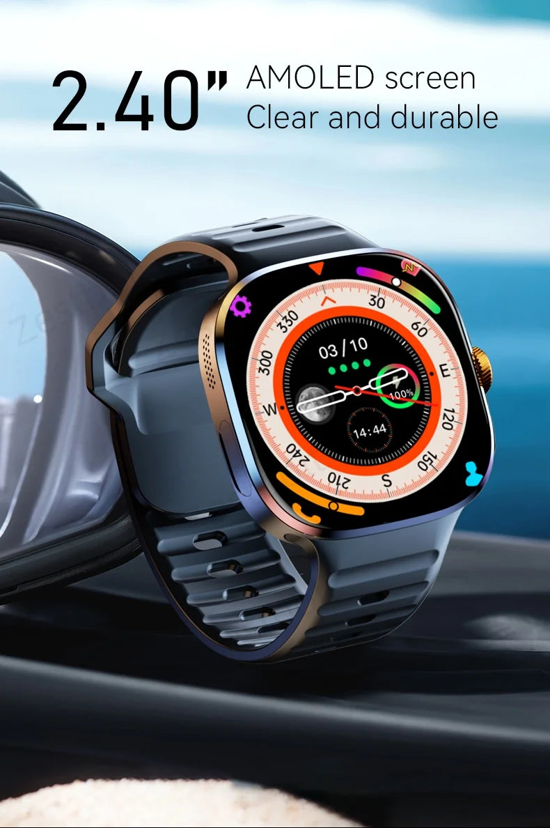 Original M99 5G Android Smartwatch – 2.4” AMOLED Display, 4G/5G SIM Card Support, GPS WiFi, 190° Rotating Camera, Android 10 Smart Watch with Game & Fitness Features