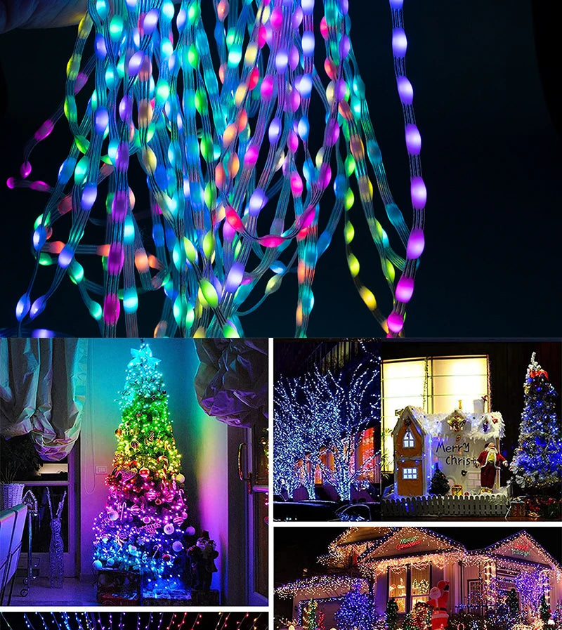 Wholesale WS2811 RGBIC Dream Color LED Strip Lights – 5V Addressable Waterproof IP67 Fairy String Lights for Christmas Tree & Home Decoration