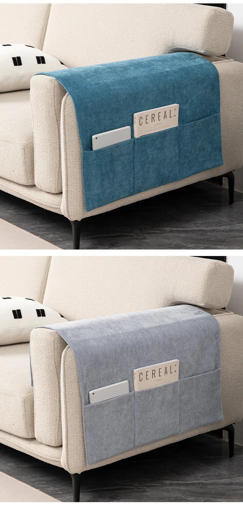 Simple Sofa Armrest Cover Double Sided Wide Dustproof Neoprene Protector Universal Handle Towel Sofa Cover Nordic Sle Pure ...