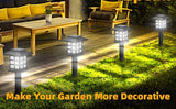 2/4/6/8Pcs Solar LED Pathway Lights Outdoor Waterproof Walkway Garden Decor Street Lamp for Landscape Yard Patio Driveway