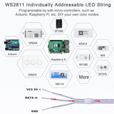 Wholesale WS2811 RGBIC Dream Color LED Strip Lights – 5V Addressable Waterproof IP67 Fairy String Lights for Christmas Tree & Home Decoration