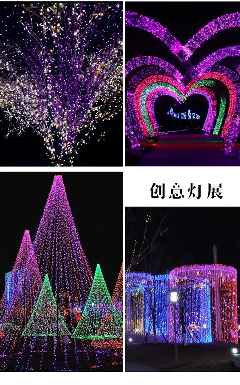 LED Garland String Lights 10M–100M – Waterproof Fairy Lights for Christmas Tree, Wedding, Party, Home & Outdoor Decoration (220V EU Plug)