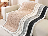 Thicken Plush Sofa Cover Winter Warm Non-slip Straight Couch Cushion Protector Cream Style Couch Slipcovers for Living Room