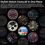 2025 GUHUAVMI GT5 Pro Smart Watch for Men – 1.52” HD AMOLED Display, GPS Motion Tracking, Heart Rate Monitor, Bluetooth Call, IP68 Waterproof Fitness Smartwatch