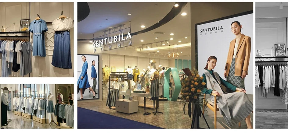 SENTUBILA 100% Wool Coat For Women Winter Jackets 2025 Stand Turtleneck Double Sided Short Outerwears Female Clothes