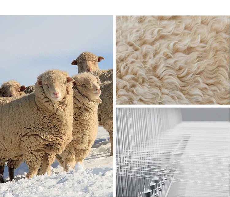 SENTUBILA 100% Wool Coat For Women Winter Jackets 2025 Stand Turtleneck Double Sided Short Outerwears Female Clothes