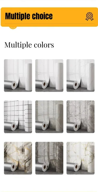 1 roll marble thick foam imitation ceramic tile self-adhesive wallpaper bedroom wallpaper bathroom waterproof wall sticker