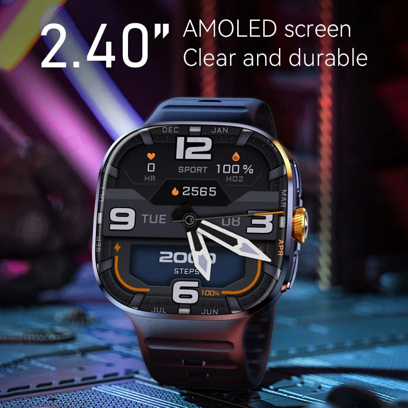 Original M99 5G Android Smartwatch – 2.4” AMOLED Display, 4G/5G SIM Card Support, GPS WiFi, 190° Rotating Camera, Android 10 Smart Watch with Game & Fitness Features