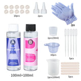 Crystal Clear Epoxy Resin Kit – High Gloss, Bubble-Free Casting & Coating Art Resin for DIY Crafts, Tumblers, Jewelry Making & Wood Projects