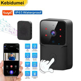 Tuya Smart WiFi Video Doorbell with Camera – Wireless HD Outdoor Security Door Bell, Motion Detection, IR Night Vision, Two-Way Audio & App Control (Works with Alexa & Google Home)