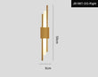 LED Bedroom Wall Lamp Wall Sconces Copper Line Pipe Acrylic Lampshade Indoor Lighting for Living Room Corridor Light Fixture