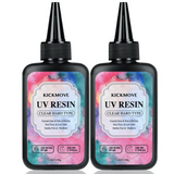 300g Upgraded Clear UV Resin – Hard Type, Crystal Clear Premixed UV Epoxy Resin for Fast Curing, Jewelry Casting, Coating & DIY Craft Projects