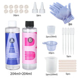 Crystal Clear Epoxy Resin Kit – High Gloss, Bubble-Free Casting & Coating Art Resin for DIY Crafts, Tumblers, Jewelry Making & Wood Projects