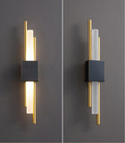 LED Bedroom Wall Lamp Wall Sconces Copper Line Pipe Acrylic Lampshade Indoor Lighting for Living Room Corridor Light Fixture