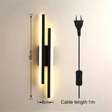 LED Bedroom Wall Lamp Wall Sconces Copper Line Pipe Acrylic Lampshade Indoor Lighting for Living Room Corridor Light Fixture
