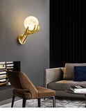 Indoor LED wall lamp creative decoration for living room 110V220V study corridor modern resin glass bedside wall lights
