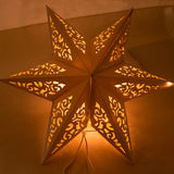 Hollow Star Pack of 4 Hanging Pendant Light Eid Mubarak Ramadan Kareem Decoration 2025 paper Lantern Islamic Muslim Party