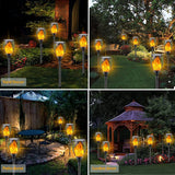 96 LED Outdoor Solar Torch Lights Waterproof Garden Patio Flickering Dancing Flame Lamp