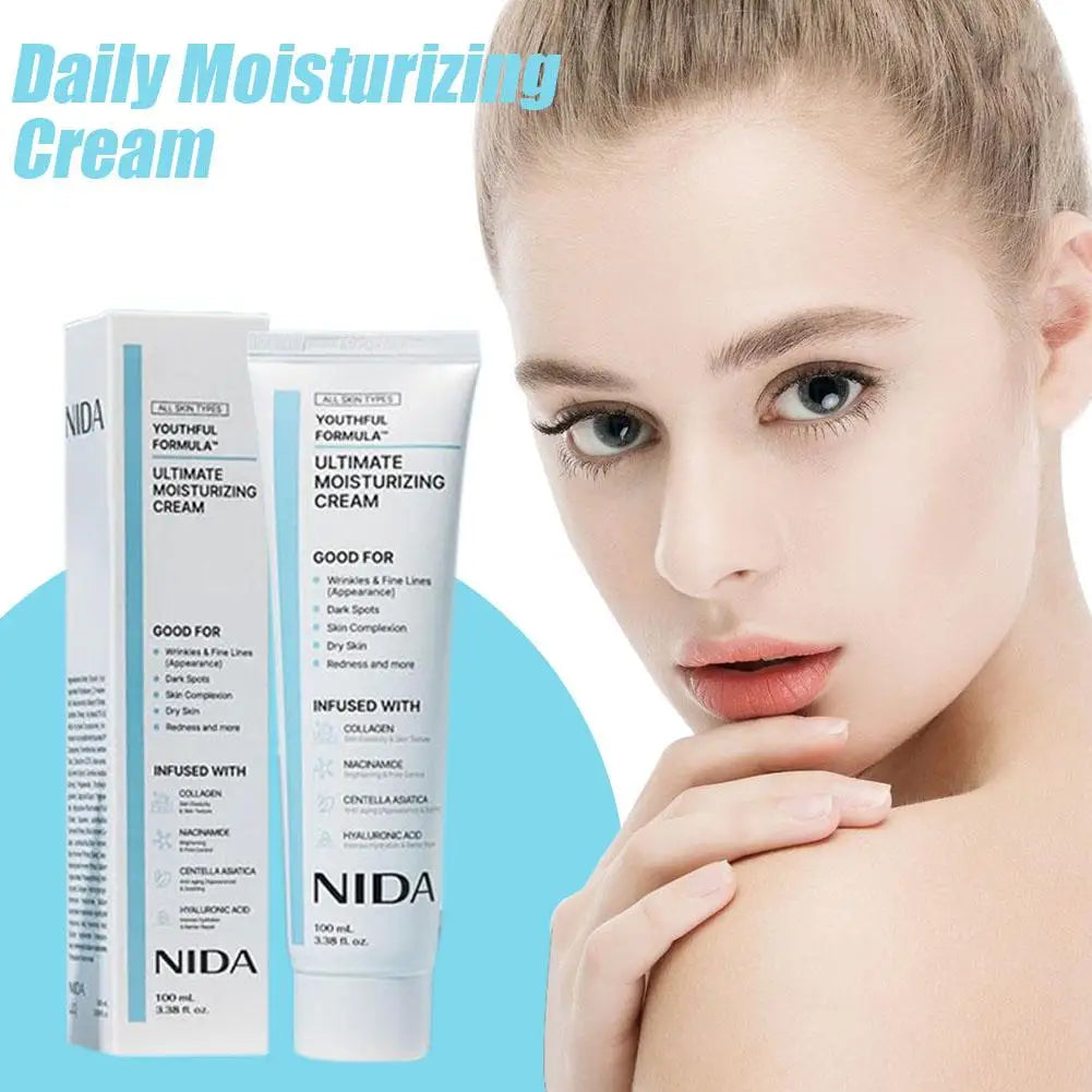 100ml Korea Moisturizing Ultimate Cream Daily Facial Skin Care Pores Repair Redness Essence Serum Rejuvenating Facial Skin
