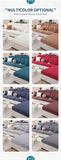 Thick Jacquard Sofa Cushion Cover Removable Machine Washable Furniture Protector Stretchable Office Living Room Home Decoration
