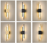 LED Bedroom Wall Lamp Wall Sconces Copper Line Pipe Acrylic Lampshade Indoor Lighting for Living Room Corridor Light Fixture