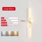 Modern Long Strip LED Wall Lamp – Remote Control Dimmable Wall Light for Living Room, Bedroom, Bedside & Home Interior Decoration