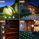1/4/8Pcs Solar Lights Outdoor 8/20LEDs Disk Underground Lamp Spotlight Buried Solar Light for Home Garden Lawn Yard Decoration