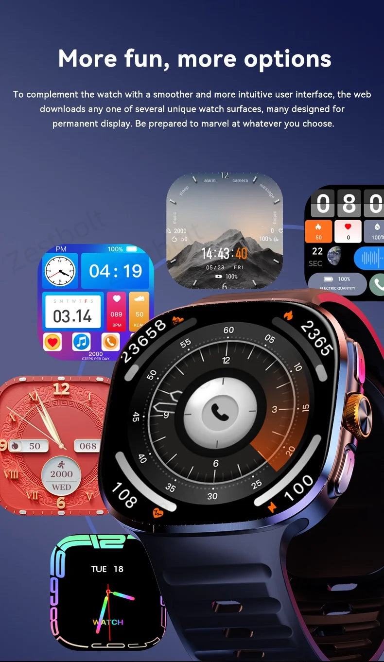 Original M99 5G Android Smartwatch – 2.4” AMOLED Display, 4G/5G SIM Card Support, GPS WiFi, 190° Rotating Camera, Android 10 Smart Watch with Game & Fitness Features