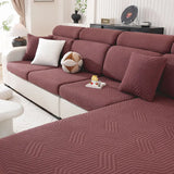 Thick Jacquard Sofa Cushion Cover Removable Machine Washable Furniture Protector Stretchable Office Living Room Home Decoration