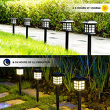 2/4/6/8Pcs Solar LED Pathway Lights Outdoor Waterproof Walkway Garden Decor Street Lamp for Landscape Yard Patio Driveway