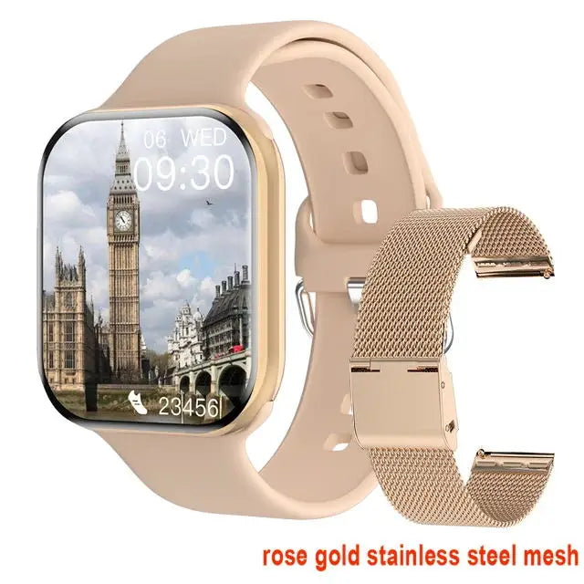 2025 Series 10 GPS Smart Watch – Bluetooth Call, Music & Video Playback, NFC, Waterproof Fitness Smartwatch Compatible with Android & iOS (Apple Watch 10 Style)