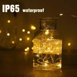 1pc Photo Clip Light String 2/5/10m 20/50/100led 10/30/50Clip Fairy Lights Fairy Lights Bedroom Wall Copper Wire Light String