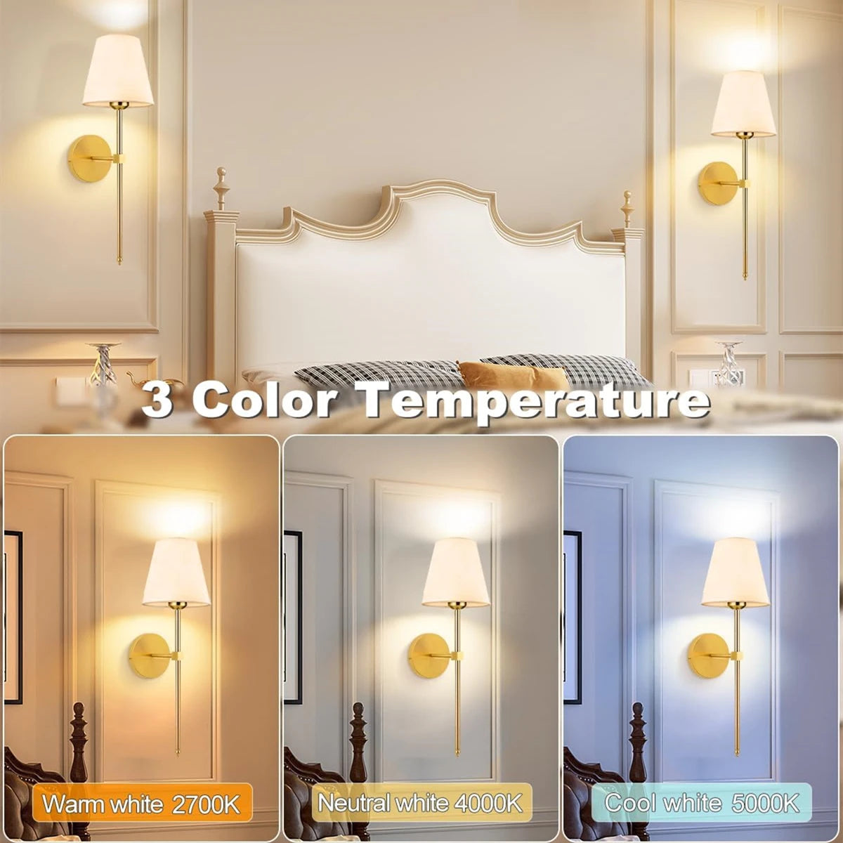 Wireless Rechargeable Wall Lamp – Battery Powered, Dimmable LED Light with Remote Control & 10 RGB Colors, Detachable Magnetic Bulb