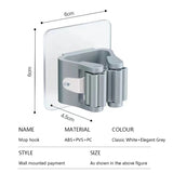 Multi-Purpose Hooks Adhesive Wall Hanging Mop Rack Broom Hanger Hook Kitchen Bathroom Organization Home Organizer Accessories